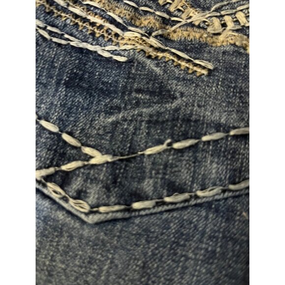 Wrangler Rock 47 Slim Boot Jeans Mens 34x34 Western MRB47MU Dark Wash Denim - Picture 12 of 16